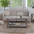 Flash Furniture Gray Wash Coffee Table with Black Metal Accents ZG-037-GY-GG